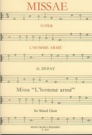 Missae super l'homme arme fr gem Chor a cappella Partitur