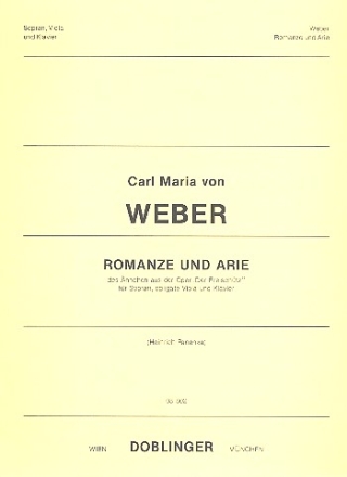 Romanze und Arie des Aennchen aus der Freischtz fr Sopran, Viola und Klavier