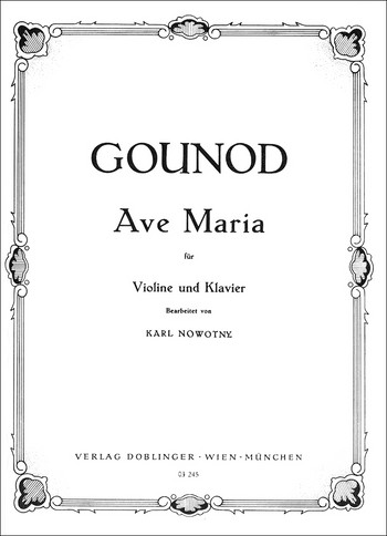 Ave Maria fr Violine und Klavier