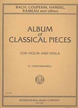 Album of classical Pieces for violin and viola