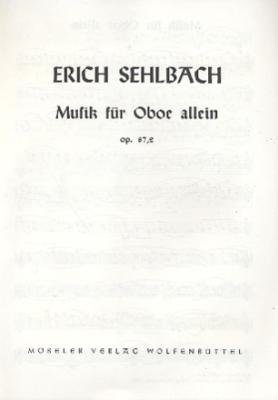 Musik op.87,2 fr Oboe allein