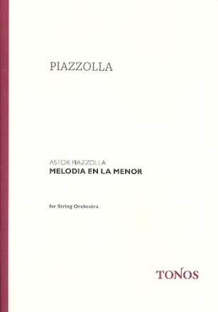 Melodia en la menor fr Streichquintett (-Orchester) Partitur