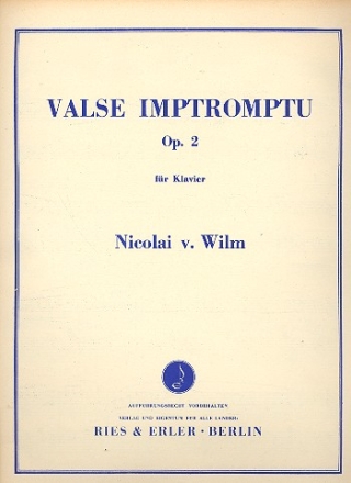 Valse impromptu op.2 fr Klavier