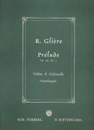 Prlude op.39,1 fr Violine und Violoncello 2 Spielpartituren