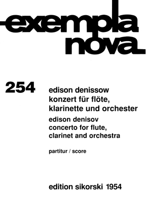 KONZERT FUER FLOETE, KLARINETTE UND ORCHESTER       PARTITUR EXEMPLA NOVA 254