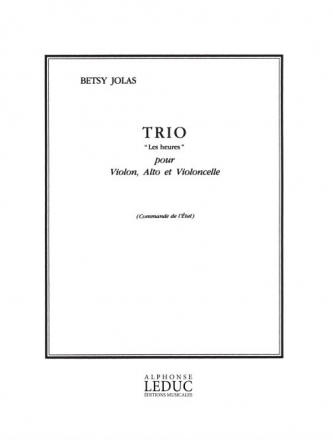 TRIO`LES HEURES: POUR VIOLON, ALTO ET VIOLONCELLE              BW PARTITION+PARTIES