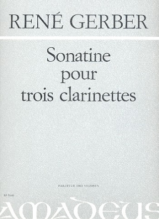 Sonatine fr 3 Klarinetten Partitur und Stimmen