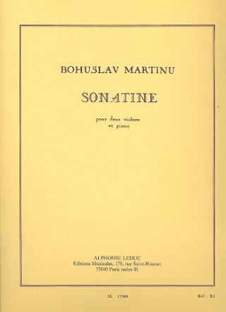 Sonatine pour 2 violons et piano