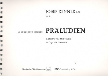 30 kurze und leichte Prludien op.48 fr Orgel (Harmonium)