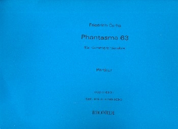 Phantasma 63 fr Orchester Partitur