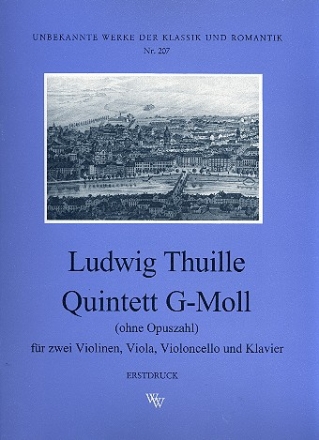 Quintett g-Moll o.op. für Klavier und Streichquartett