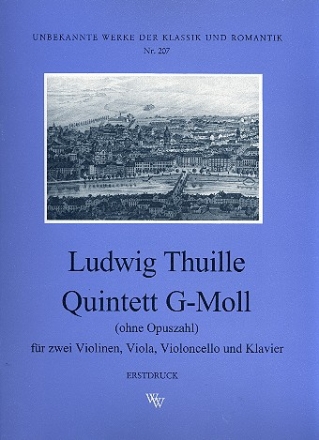 Quintett g-Moll o.op. fr Klavier und Streichquartett