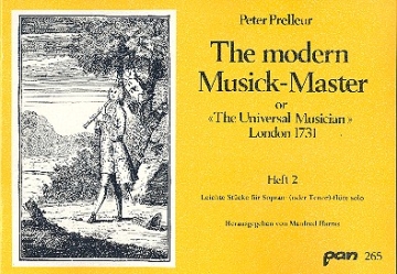 The modern Musick-Master Band 2 Leichte Stcke fr Sopran- oder Tenorblockflte