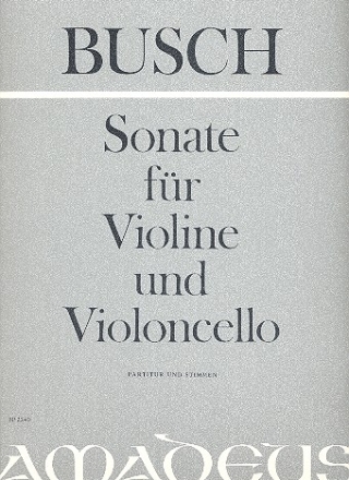 Sonate fr Violine und Violoncello Partitur und Stimmen