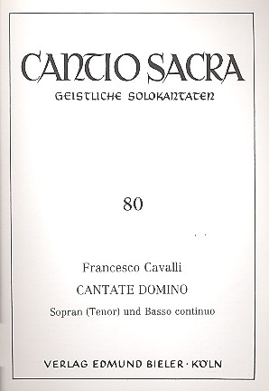 Cantate Domino fr Sopran (Tenor) und Bc