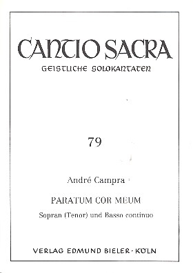 Paratum cor meum für Sopran (Tenor) und Bc