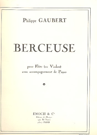 Berceuse pour flte (violon) et piano