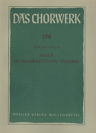Missa in resurrectione Domine fr Doppelchor a cappella Partitur