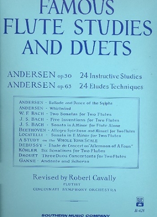 24 instructive Studies op.30 and 24 etudes techniques op.63 for 1-2 flutes