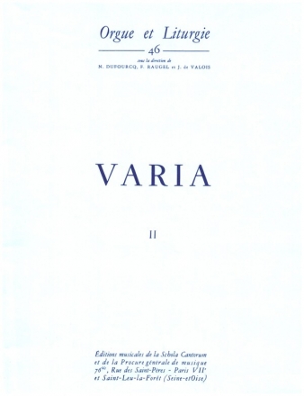 Varia vol.2 pour orgue