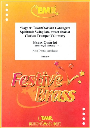 Quartett-Album Band 1 fr 4 Blechblser und Klavier / Orgel ad lib