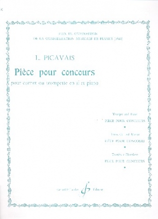 Pice pour concours pour cornet (trompette) en si et piano