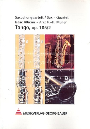 Tango op.165,2 fr 4 Saxophone (SATB) Partitur und Stimmen