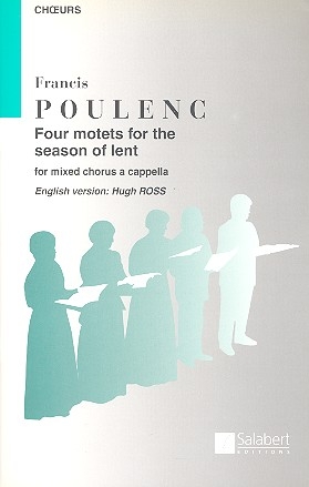 4 Motets for the Season of Lent for mixed chorus a capp. (en/la) score