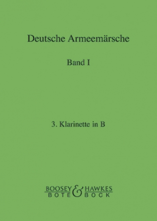 Deutsche Armeemrsche Band 1 fr Blasorchester Klarinette 3 in B