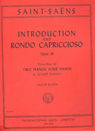 Introduction and Rondo capriccioso op.28 for 2 pianos 4 hands 2 scores