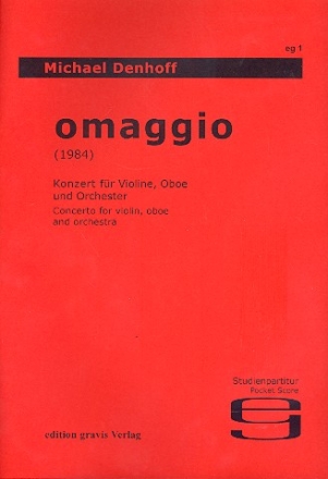 Omaggio (1984)  Bach, Scarlatti, Hndel e Berg Konzert fr Violine, Oboe und Orchester Partitur