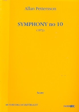 Sinfonie Nr.10  fr Orchester Studienpartitur
