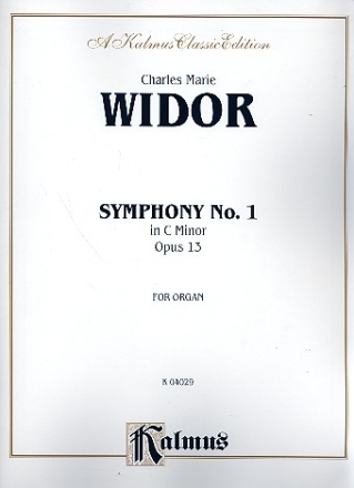 Symphony c minor op.13 no.1 for organ