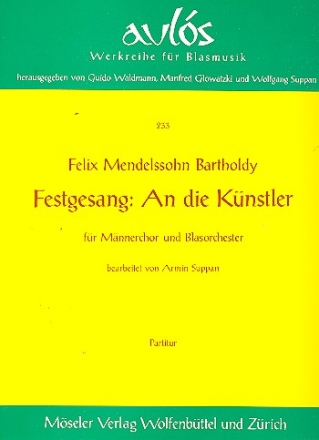 Festgesang fr Mnnerchor und Blasorchester Partitur