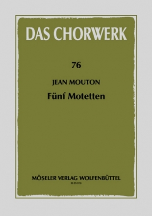 5 Motetten fr 4 und 6 Stimmen (la/dt)