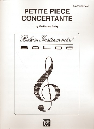 Petite piece concertante for cornet in b and piano