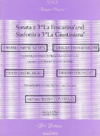 Sonata  3 La foscarina, Sinfonia  3 La giustiniana for 2 treble, 1 bass instrument and bc