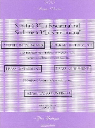 Sonata  3 La foscarina, Sinfonia  3 La giustiniana for 2 treble, 1 bass instrument and bc