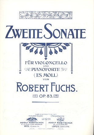 Sonate es-Moll op.83 fr Violoncello und Klavier