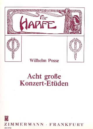 8 groe Konzert-Etden fr Harfe
