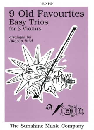 9 OLD FAVORITES EASY TRIOS FOR 3 VIOLINS Score