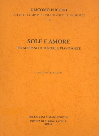 Sole e amore per soprano o tenore e pianoforte