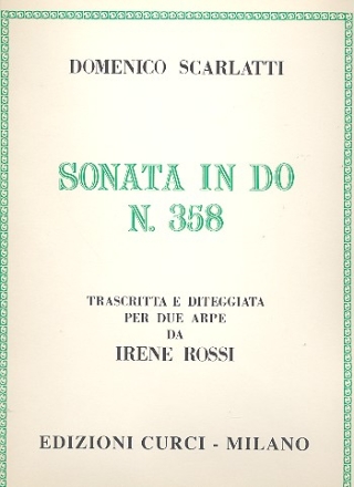 SONATA DO MAGGIORE NO.358 PER 2 ARPI ROSSI, IRENE, ED.