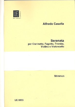 Serenata op.46 fr Klarinette, Fagott, Trompete, Violine und Cello Stimmensatz