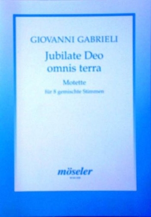 Jubilate Deo omnis terra fr gem Chor (Instrumente ad lib) Partitur