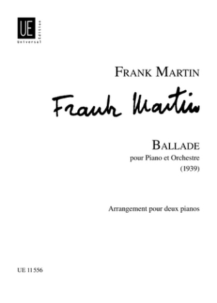 Ballade pour piano et orchestre pour deux pianos partition