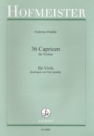 36 Capricen für Viola (original für Violine)