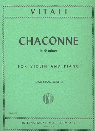 Chaconne g minor for violin and piano