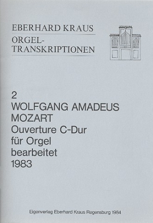 Ouvertre C-Dur KV399 fr Orgel