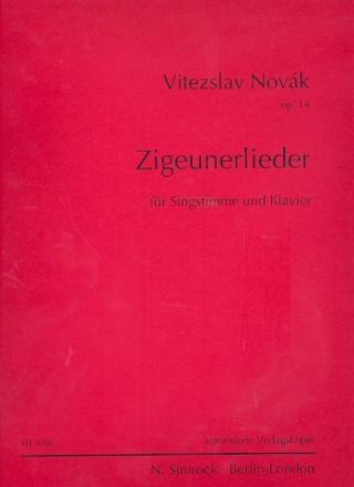Zigeunerlieder op.14 fr Singstimme und Klavier (tsch/dt/en)